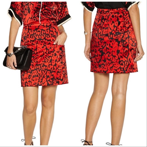 Preen By Thornton Bregazzi Atomic Leopard Skirt - Picture 1 of 9